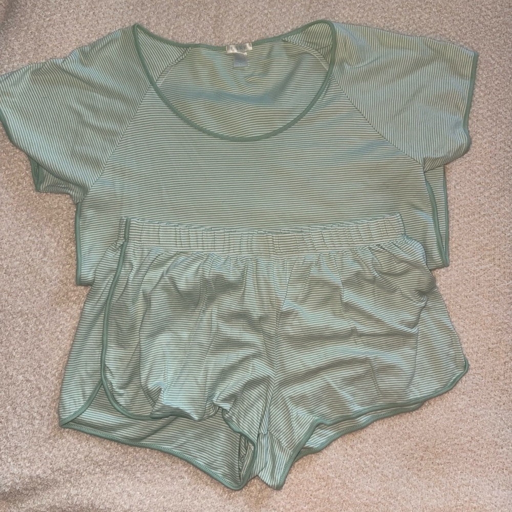 LAKE Mint Short Sleeve Pajama Set - Picture 3 of 3